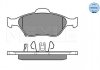 Купить Комплект тормозных колодок из 4 шт. дисков Toyota Yaris MEYLE 025 232 0217/W (фото2) подбор по VIN коду, цена 1146 грн.