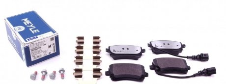 Комплект гальмівних колодок з 4 шт. дисків Volkswagen Transporter, Multivan, Audi A6, A8, A4 MEYLE 025 233 2617-1/PD