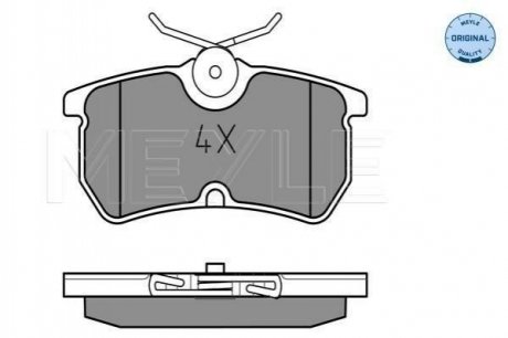 Купить Комплект тормозных колодок из 4 шт. дисков Ford Focus, Fiesta MEYLE 025 233 5314 (фото1) подбор по VIN коду, цена 620 грн.