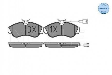 Комплект тормозных колодок Peugeot Boxer, Citroen Jumper MEYLE 025 236 0319/W