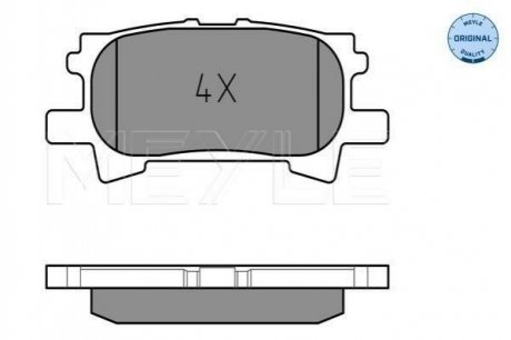 Комплект гальмівних колодок з 4 шт. дисків Lexus RX, Toyota Highlander MEYLE 025 239 6715