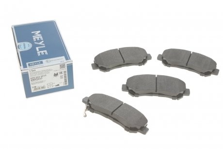 Комплект гальмівних колодок з 4 шт. дисків Nissan X-Trail, Qashqai, Renault Koleos MEYLE 025 246 3217