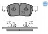 Купити Комплект гальмівних колодок Jeep Grand Cherokee, Mercedes M-Class, GL-Class, GLE-Class, GLS-Class MEYLE 025 251 9021 (фото1) підбір по VIN коду, ціна 1519 грн.