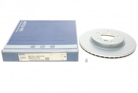 Купить Тормозной диск (передний) Mini (F54/F55/F56/F57) 13- (280x22) B36/B37/B38 Mini Cooper, BMW F45, Mini Clubman MEYLE 383 521 0051/PD (фото1) подбор по VIN коду, цена 1836 грн.