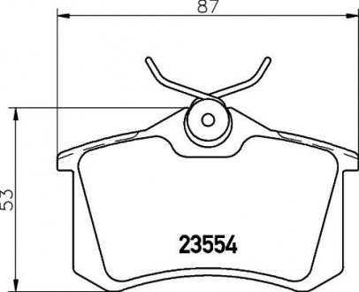 Купить Колодки тормозные дисковые Volkswagen Golf, Jetta, Passat, Scirocco, Corrado, Vento, Peugeot 405, Seat Toledo, Ibiza, Cordoba, Volkswagen Polo MINTEX mdb1382 (фото1) подбор по VIN коду, цена 745 грн.