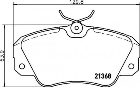 Купить Колодки тормозные дисковые Opel Omega MINTEX mdb1540 (фото1) подбор по VIN коду, цена 1066 грн.