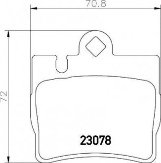 Купити Колодки гальмівні дискові Mercedes W220, C215 MINTEX mdb2071 (фото1) підбір по VIN коду, ціна 1048 грн.