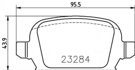 OPEL Колодки тормозные задние CORSA 01- Opel Corsa MINTEX mdb2168