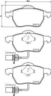 Купити Колодки гальмівні дискові Volkswagen Passat, Audi A4, A6, Skoda Superb MINTEX mdb2231 (фото1) підбір по VIN коду, ціна 1292 грн.