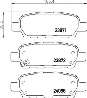 Колодки тормозные дисковые MINTEX mdb2261