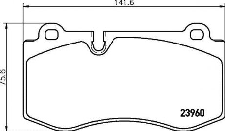 Купити Колодки гальмівні дискові Mercedes W221, C216, W211, CLS-Class, S211 MINTEX mdb2821 (фото1) підбір по VIN коду, ціна 1331 грн.