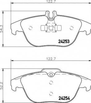 Купити Гальмівні колодки задні. DB C204 07- Mercedes S204, W204, W212, C204, C124, C207, C238, A124, A207, A238, GLK-Class MINTEX mdb2845 (фото1) підбір по VIN коду, ціна 928 грн.