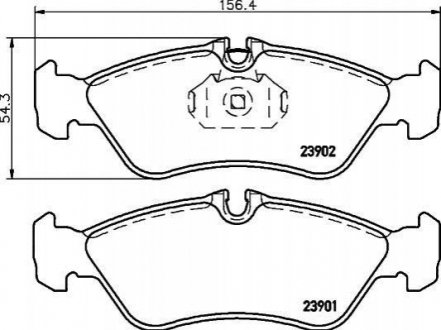 Купить Тормозные колодки (с датч.) Mercedes W903, Volkswagen LT, Mercedes W909 MINTEX mdb3013 (фото1) подбор по VIN коду, цена 1101 грн.