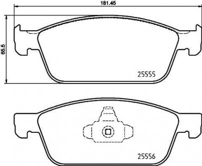 Колодки тормозные дисковые Ford Connect, Transit MINTEX mdb3971