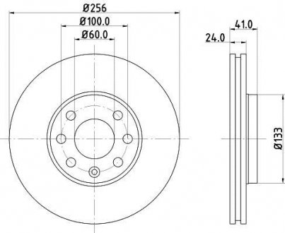 Диск гальмівний MINTEX mdc1049c