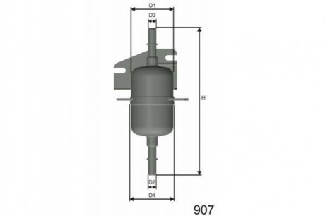 Фильтр топливный FIAT PALIO (178BX) 96-н.в., Palio Weekend (178DX) 96-н.в..,SEICENTO (187) 98-10,SI MISFAT e105