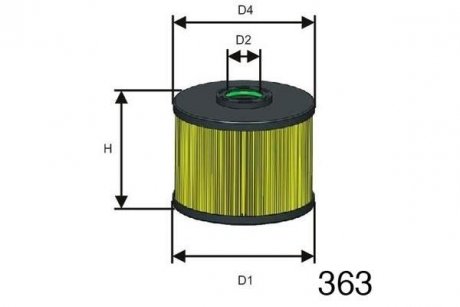 Фільтр паливний Citoren/Ford/Peugeot 2.0 HDi 09-/2.0 TDCi 11- Citroen C4, Peugeot 508, Citroen C8, Peugeot 807, Citroen DS4, DS5, Peugeot Expert, Citroen Jumpy, Peugeot 5008, 3008, 407 MISFAT f128