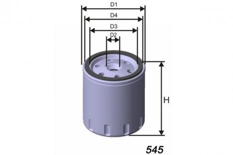 Фільтр масляний MISFAT z188