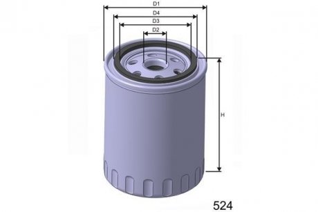 Фильтр масляный MISFAT z629