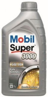 Моторне масло SUPER 3000 / 5W40 / 1л. / Renault Megane, BMW E21, E30, E36, E12, E28, Alfa Romeo 33, 75, Volkswagen Passat, BMW E34, E23, E32, E31 MOBIL 150012