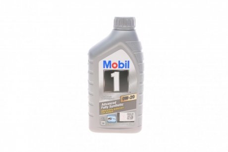 Масло 0W20 1 (1L) (WSS-M2C947-A/WSS-M2C947-B1/GM dexos1:GEN2 Licensed/GM 6094M/MS-6395) MOBIL 152560