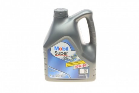 Купити Моторне масло Super 2000 X1 10W-40, 4л MOBIL 152568 (фото1) підбір по VIN коду, ціна 1127 грн.