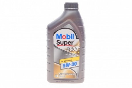 Масло 5W30 Super 3000 Formula V (1L) (MB229.51/229.31/VW504 00/507 00/BMW Longlife-04/Porsche C30) MOBIL 153454