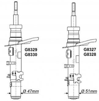 Амортизатор Citroen C-Elysee MONROE g8328