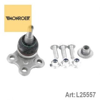 Купить Опора шаровая передняя нижняя RENAULT LAGUNA Coupe (DT0/1) 08-15, LAGUNA III (BT0/1) 07-15 Renault Laguna MONROE l25557 (фото1) подбор по VIN коду, цена 722 грн.