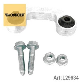 Стойка стабилизатора передняя левая AUDI A4 B6 (8E2) 00-05, A4 B6 Avant (8E5) 00-05 MONROE l29634