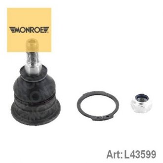 Опора шаровая HYUNDAI ACCENT II Saloon (LC) 99-17, ACCENT IV Saloon (RB) 10- Hyundai IX20, Accent, Lantra, Coupe, I20, KIA Rio, Hyundai Elantra, Matrix, Getz, KIA Cerato, Picanto MONROE l43599 (фото1)