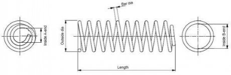 Пружина MONROE sp0024
