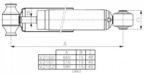 FORD амортизатор Van-Magnum задн. TRANSIT 13- Ford Transit MONROE v2162