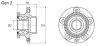 Купить Маточина колеса в зборі Seat Ibiza, Skoda Roomster, Audi A1, Skoda Fabia, Volkswagen Polo, Seat Cordoba, Audi A2, Skoda Rapid, Seat Toledo MOOG vo-wb-11022 (фото2) подбор по VIN коду, цена 1754 грн.