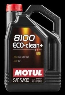 Олива мот 5W30 5L 8100 ECO-CLEAN+ Ford WSS M2C 934B =842551 MOTUL 101584