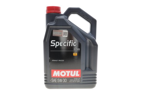 Купити Олива 5W30 Specific 0720 (5L) (RN0720) MOTUL 102209 (фото1) підбір по VIN коду, ціна 2634 грн.