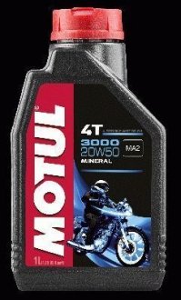 3000 4T SAE 20W50 (1L) 837011 MOTUL 104048