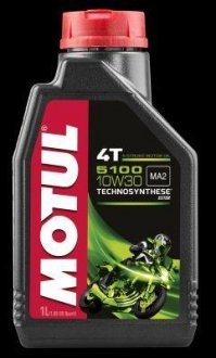 Олива для 4-х тактних двигунів Technosynthese естерова "5100 4T 10W30", 1л. MOTUL 104062