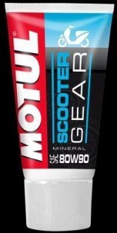 Масло минеральное трансм. для скутеров и мопедов "Scooter Gear 80W90", 150 мл (10126 MOTUL 105859