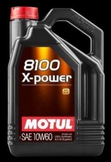 Масло масло 10W60 5L 8100 X-Power =854851 MOTUL 106144