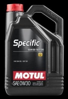 Масло моторное SPECIFIC 504 00 507 00 SAE 0W30 5л MOTUL 107050