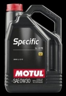 Олива мот 0W30 5L SPECIFIC LL-12 FE =832606 MOTUL 107302