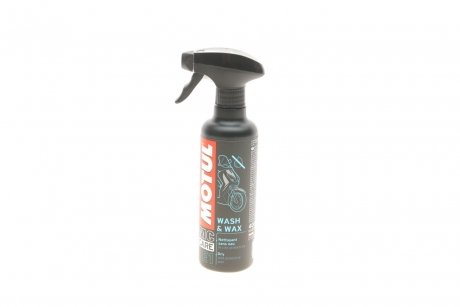 Средство для очистки мотоциклов (сухое) E1 Wash & Wax (400ml) MOTUL 818916