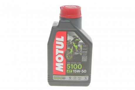 Масло 15W50 5100 4T (1L) (104080) MOTUL 836711