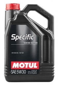 Купить Масло 5W30 Specific (5L) (VW 504.00/507.00) (106375/101476) MOTUL 838751 (фото1) подбор по VIN коду, цена 2368 грн.