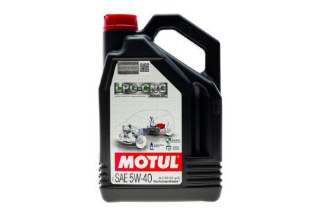 Масло 5W40 SAE LPG-CNG (4L) (ACEA C3/API PERFORMANCE SN PLUS) MOTUL 854654