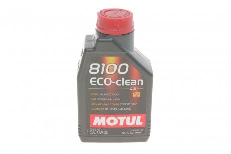 Купить Масло 0W30 ECO-Clean 8100 (1L) (Toyota/Honda/Subaru) 102888 MOTUL 868011 (фото1) подбор по VIN коду, цена 583 грн.