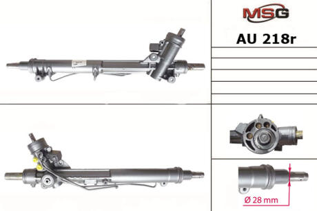 Рульова рейка з ГУР відновлена Audi A6 97-04 MSG Rebuilding au218r