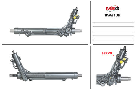Рульова рейка з ГУР відновлена BMW X5 E53 00-07 MSG Rebuilding bw210r