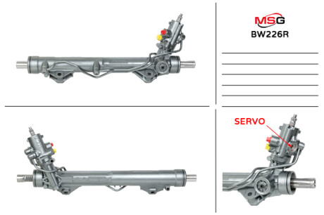 Рульова рейка з ГПК відновлена BMW 5 E60-61 03-10 BMW E60, E61 MSG Rebuilding bw226r